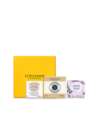 Combo Sabonetes: Karit&eacute;, Am&ecirc;ndoa e Lavande Blanche